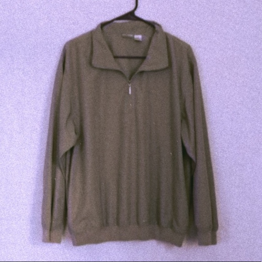 Army Green IZOD QuarterZip Windbreaker